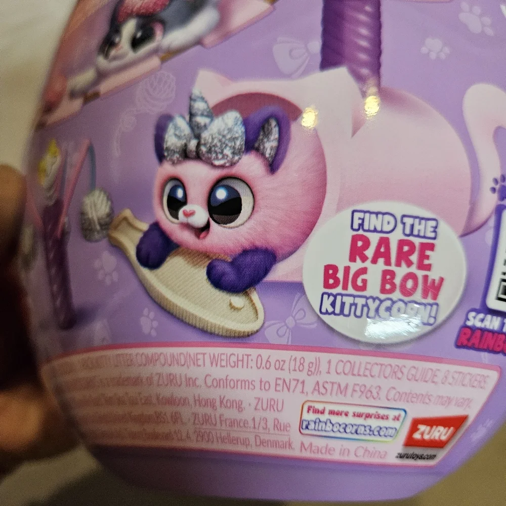 Rainbocorns Kittycorn Surprise! Purple Gold Egg Over 10 Surprises Peel & Reveal - Picture 11 of 14